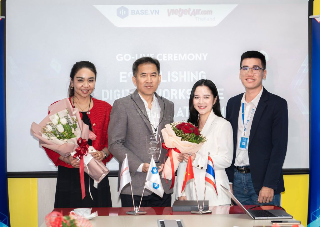 Thai VJ hợp tác cùng base.vn: quyết tâm cất cánh chuyển đổi số